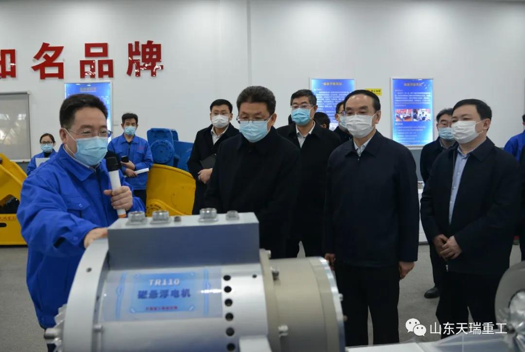 潍坊市长田庆盈莅临天瑞重工调研指导工作